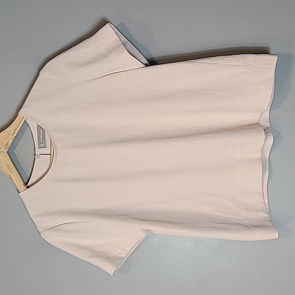 Everlane Drapey T-shirt Blouse in Light Pink Size 2 Comfy Flowy Coastal